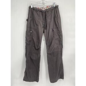 Koi Gray Scrub Pants 701-R Grey Lindsey Style Cargo Women's Small